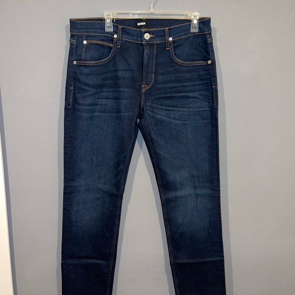 Hudson Jeans (straight) with Faded Detail.